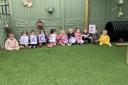 The children at Daisy Chains Nursery celebrate the 'Excellent' rating!
