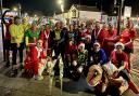 Prestatyn club members on their pre-Christmas charity run.