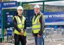 NVQ level 3 apprentice Callum Jones and site manager Dylan Richards.