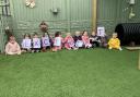 The children at Daisy Chains Nursery celebrate the 'Excellent' rating!