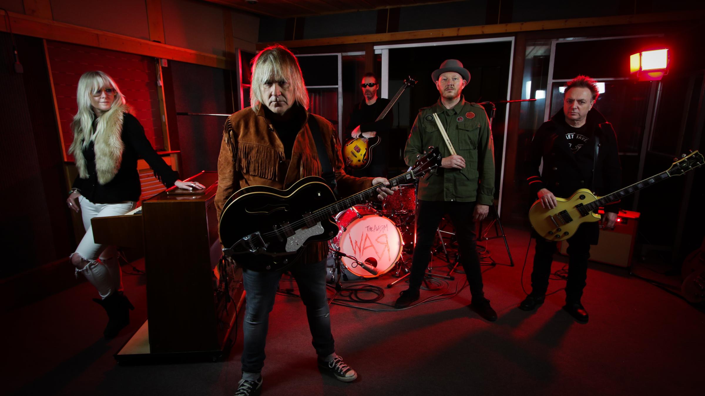 The Alarm band members Mike Peters, Jules Peters, James Stevenson and Steve Smiley Barnard. Picture: Andy Labrow