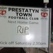 Prestatyn Town's supporters haven't taken recent events well