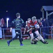 Rhyl and District RFC v Abergele at Rhyl and District Rugby Club on Friday night.