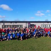 The 2022 primary school rugby festival at Rhyl Rugby Club. Photo: Brian Hill