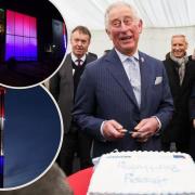 Rhyl Sky Tower and Rhyl Pavilion will be lit up red, white and blue and Charles will mark his first birthday as king.