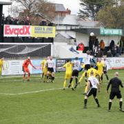 A picture from Rhyl's 4-2 win against Llay Welfare