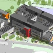 3D visual showing proposed new Adult and Older Persons Mental Health Unit.
