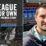 L: A League of Our Own: The Cymru Premier Story. R: Mark Langshaw