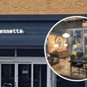 Inside and outside Bennetts Interiors' Abergele shop