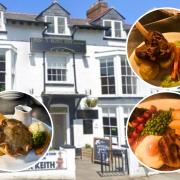 Some of the dishes on offer at the Bridge Head - previously, the Pen y Bont Inn
