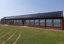 Solar panels at Ysgol Llywelyn.