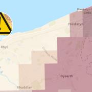 The levels of radioactive radon gas in Rhyl, Prestatyn and the surrounding areas.