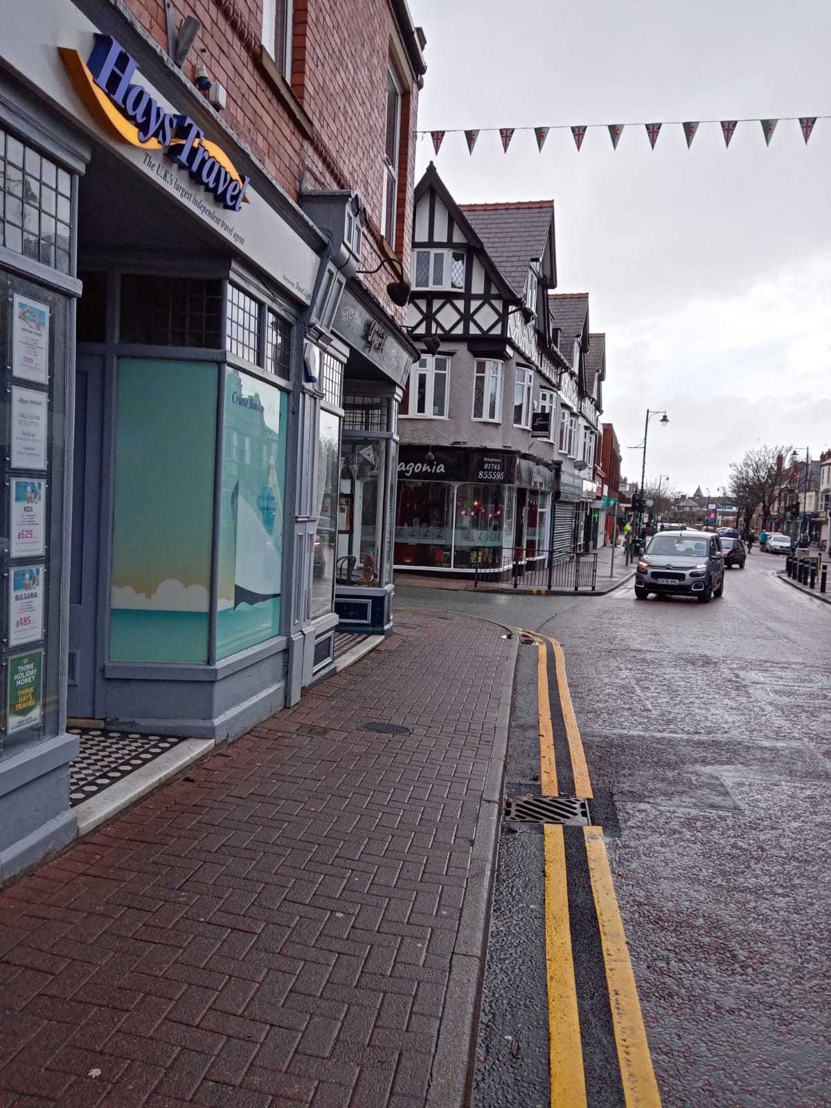 The parklet has been removed from the High Street in Prestatyn. Picture: Terry Canty