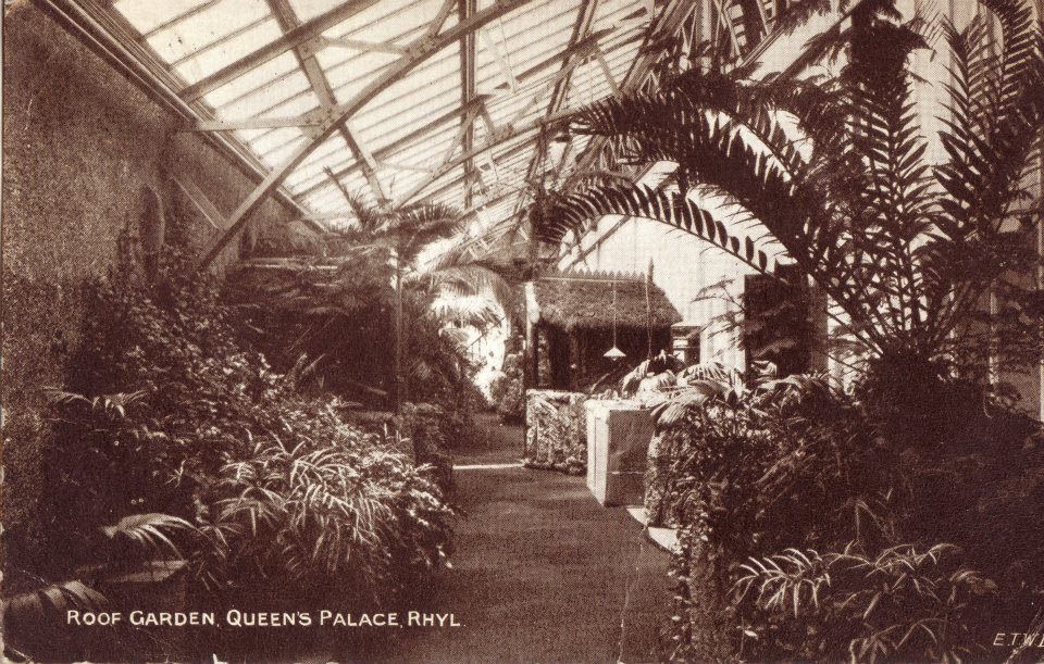 The Queens Palace roof garden as described in newspaper article dated 1903. Pictures from Stuart Jones