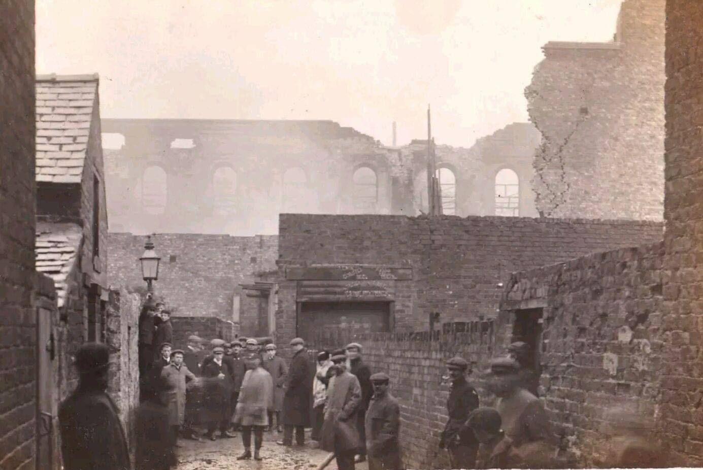  Damage caused by the 1907 fire as seen from the outside. Pictures from Stuart Jones