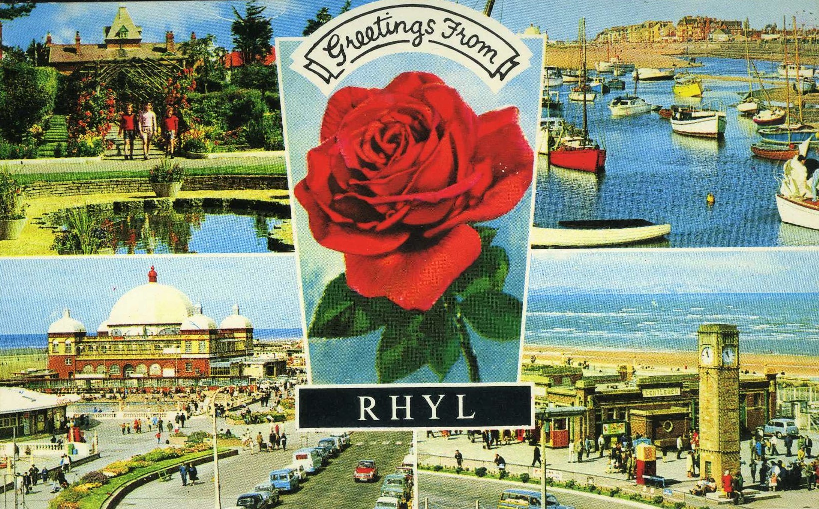 Postcard from Rhyl, date stamped 1972. Courtesy of the Elvet Pierce collection
