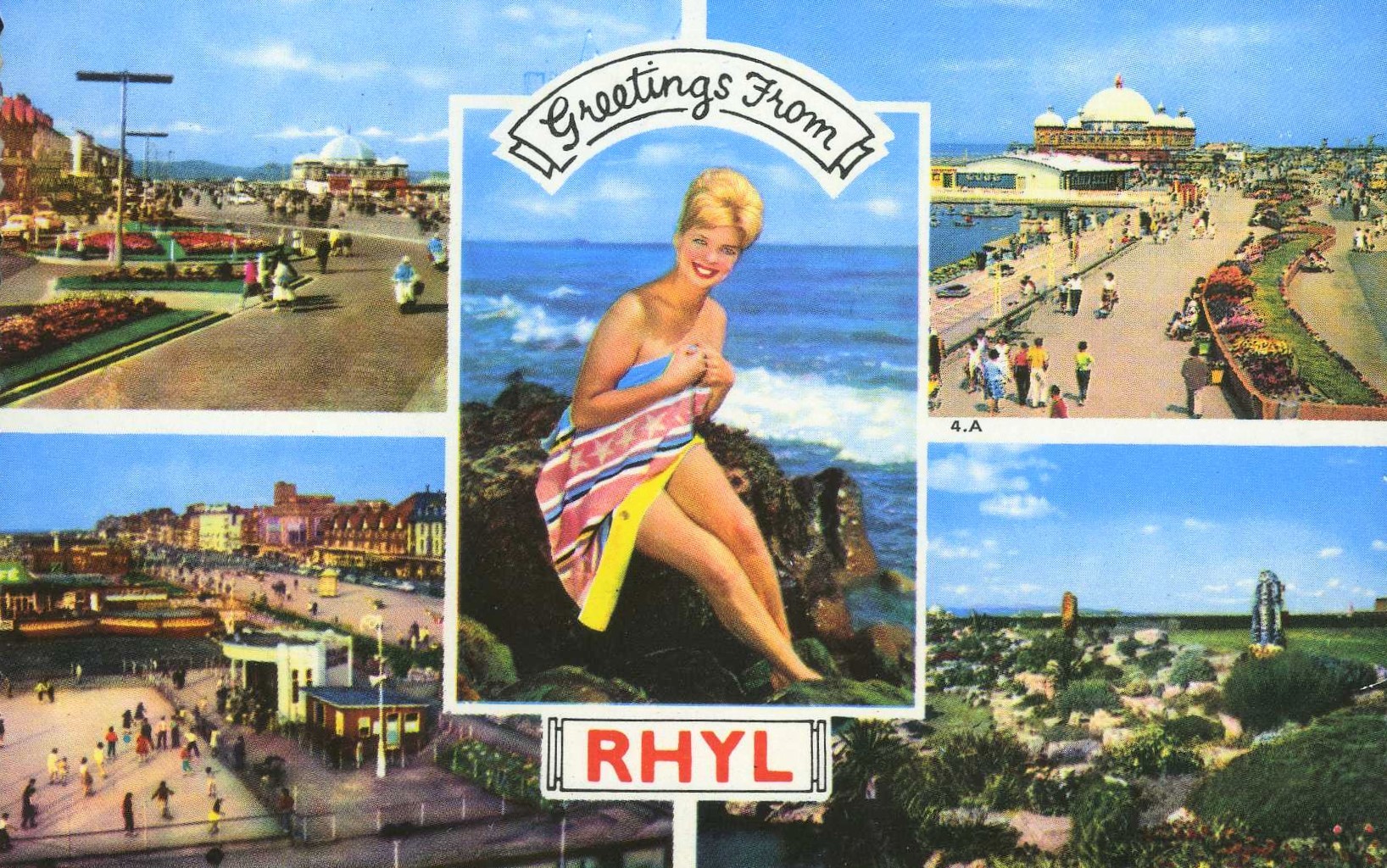 Postcard from Rhyl, date stamped 1963. Courtesy of the Elvet Pierce collection