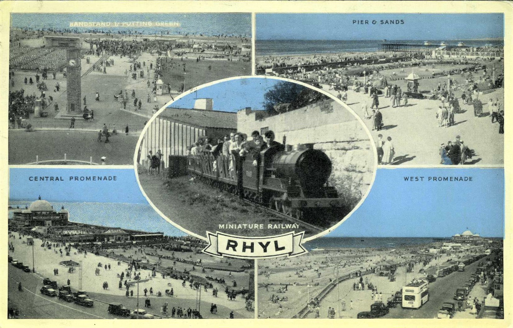 Postcard from Rhyl, date stamped 1961. Courtesy of the Elvet Pierce collection