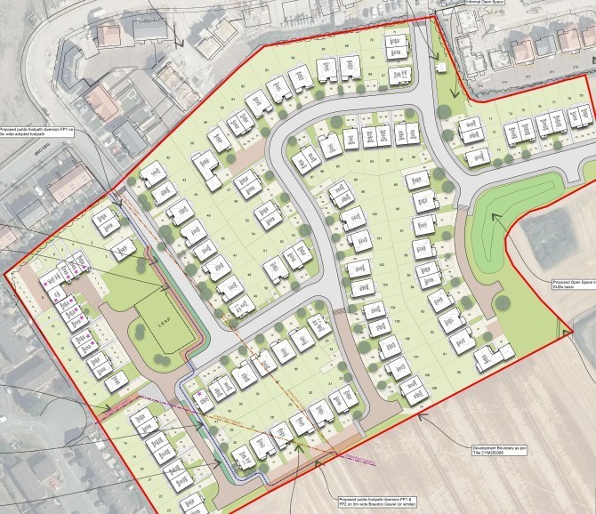 A site plan of how Park Aberkinsey will be laid Pic: Anwyl (in planning docs - clear for use by all partners)