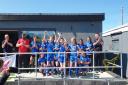 NFA's under-12 girls' team celebrate their success