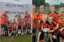 L: Hearts Spartans after finishing runners-up in Warrington. R: The team after winning the Mold competition