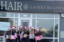 Staff at Hair @ Lainey Hughes get into the festive mood