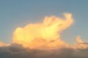 Leona Goldsmith took the photo of the glowing elephant cloud