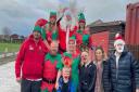 Members of Rhyl Wings Projects get into the festive spirit