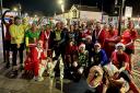 Prestatyn club members on their pre-Christmas charity run.