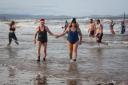 The Festive Dip in support of Rhyl RNLI on Boxing Day. Image: A Crowe Photography