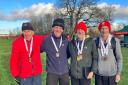 Four of the club's bronze medallists in the M65 team category