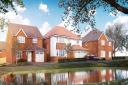 A CGI of new homes at Maes yr Haul, where a four-bedroom detached Wiltshire is ready to move into
