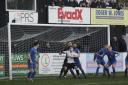 A photo from Rhyl's 4-1 home defeat to Llangefni Town