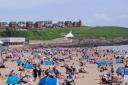 Whitmore Bay was 'evacuated' at the weekend