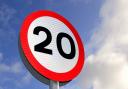 A 20mph speed limit sign. Photo: Welsh Government