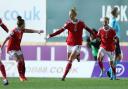 Wales will set a new attendance record for a women’s international when they host Slovenia in next month’s World Cup qualifier at the Cardiff City Stadium. Photo: Huw Evans Picture Agency