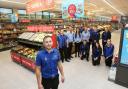 Some of the team at the new Aldi store in Bangor. Photo: Keith Freeburn