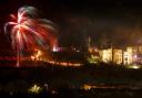 Low noise / silent firework display at Gwrych Castle.