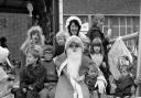 Children with Father Christmas in 1983.