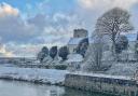 Rhuddlan in the snow photographed by Louisa Crossley.