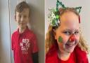 Youngsters from North Wales dress up to celebrate Red Nose Day