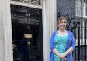 Suzanne Kendrick outside Number 10 Downing Street