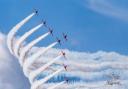 The Red Arrows finished the show on both days