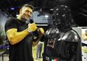 Spencer with Darth Vader, who he also previously played.