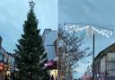 Christmas lights in Rhyl in 2022