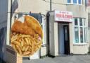 The Hungry Tum, Rhyl. Inset: Library picture of fish and chips