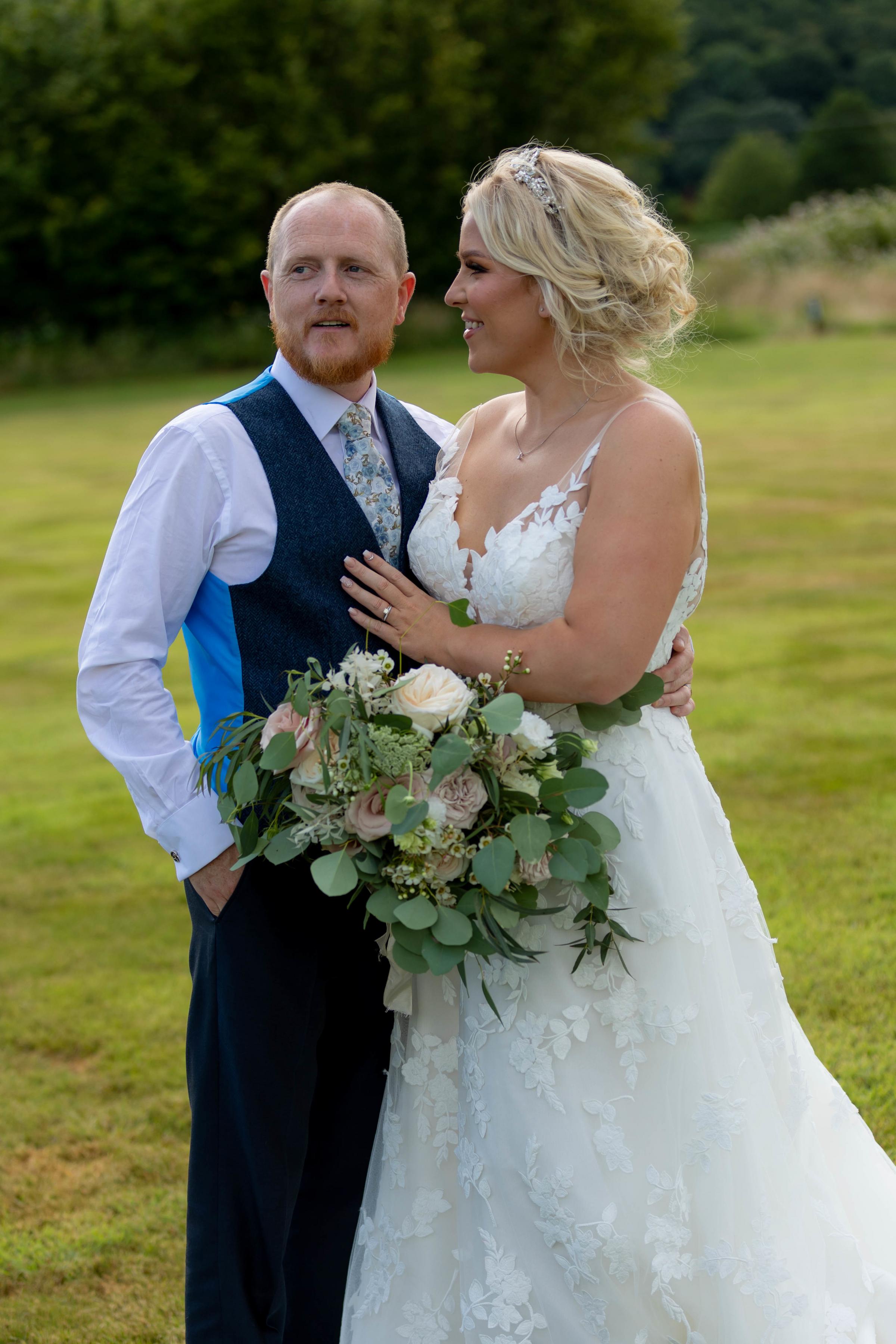 Jess and Deans wedding at Hafod Farm. All photographs: Nathan Roberts Photography