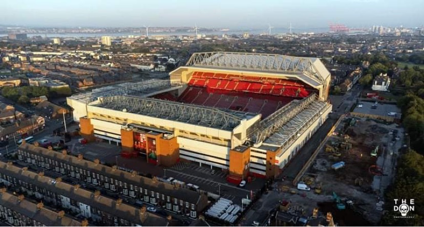 One of Dons drone shots - Anfield, home of Liverpool Football Club