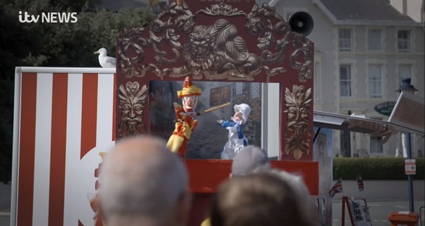Punch and Judy on Llandudno Pier. Picture: ITV Wales/The Pier