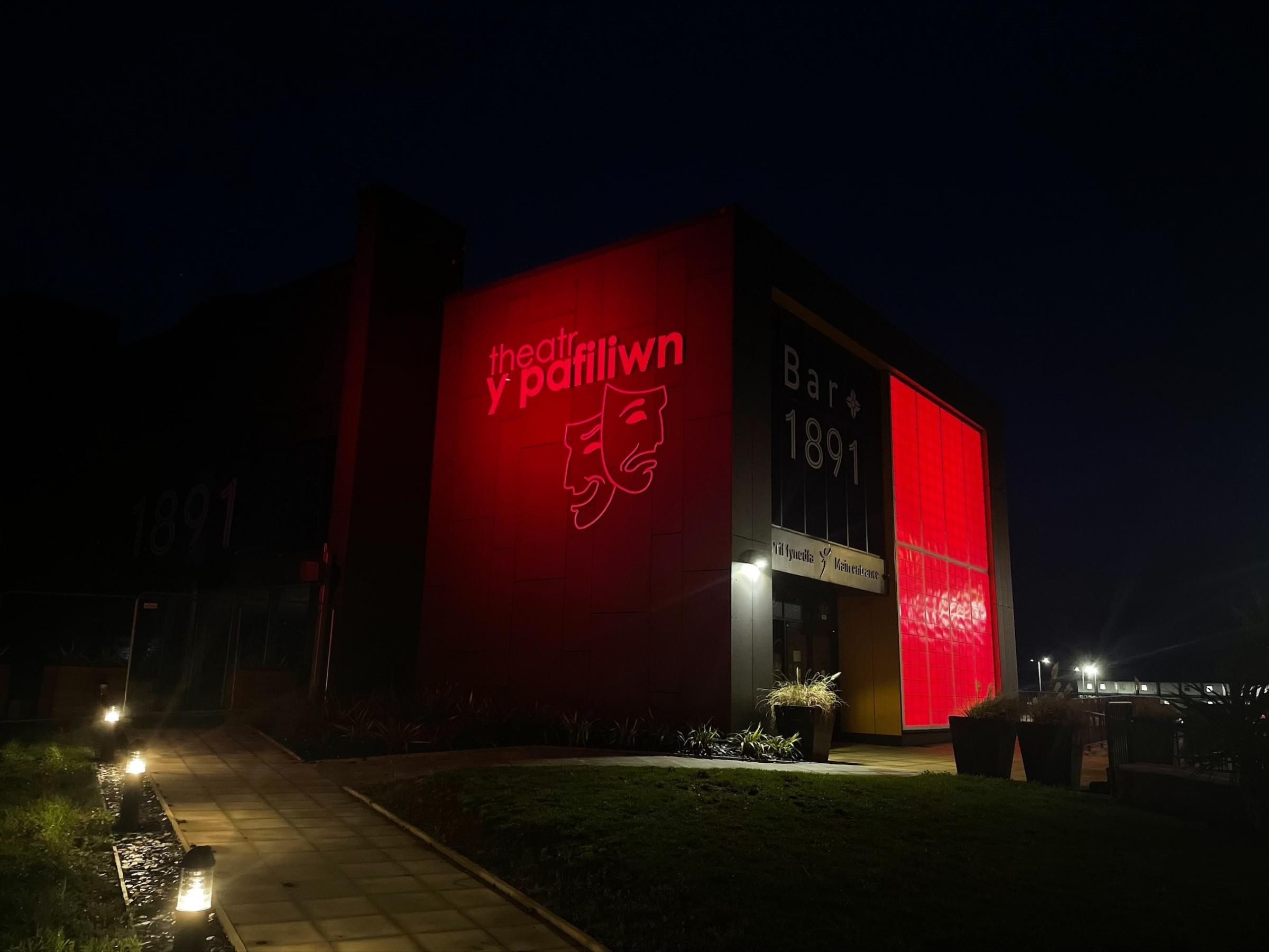 Denbighshire Leisure Ltd are lighting up their buildings in red until November 11